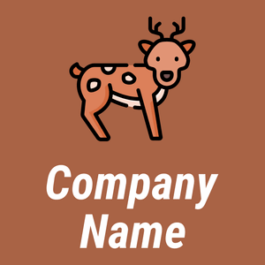 Deer logo on a Tuscany background - Animales & Animales de compañía