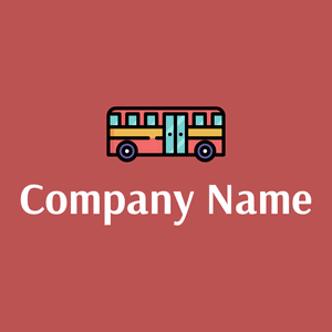 Bus logo on a red background - Automobiles & Vehículos