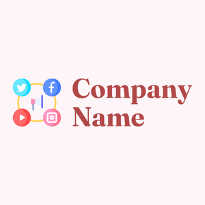 Light Slate Blue Social media on a Lavender Blush background - Tecnología