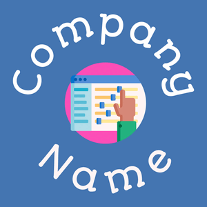 Customization logo on a Steel Blue background - Sécurité