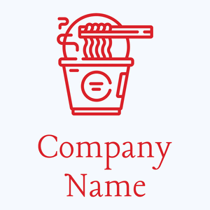 Noodles logo on a Alice Blue background - Cibo & Bevande
