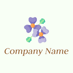 Violet logo on a Honeydew background - Umwelt & Natur