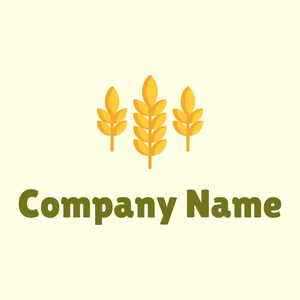 Wheat logo on a Light Yellow background - Landwirtschaft