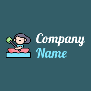 Kayak on a Blumine background - Sport