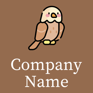 cute Eagle on a Dark Tan background - Animales & Animales de compañía