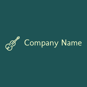 Violin logo on a Astronaut Blue background - Arte & Entretenimiento
