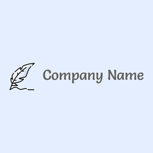 Feather pen logo on a Alice Blue background - Sommario