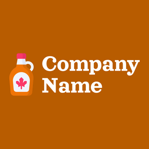 Maple syrup logo on a Tenne (Tawny) background - Alimentos & Bebidas