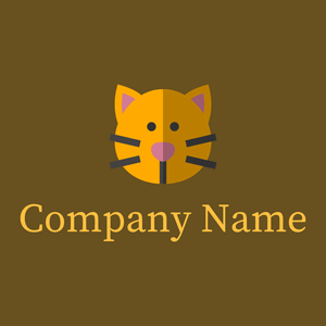 Cat on a Antique Brass background - Animais e Pets