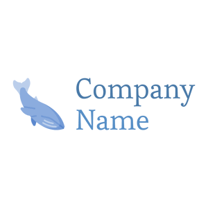 Diving Blue whale logo on a White background - Abstracto