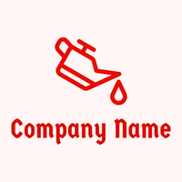 Car oil logo on a Snow background - Abstracto