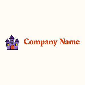 Haunted house logo on a Floral White background - Architettura