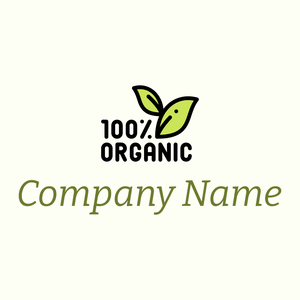Organic logo on a Ivory background - Milieu & Ecologie
