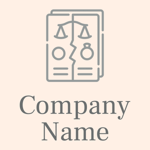 Divorce logo on a Seashell background - Computer