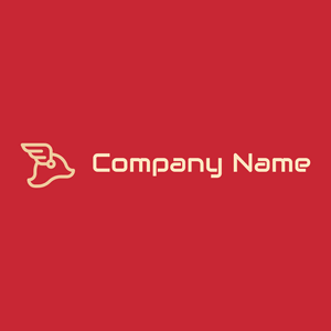 Hermes logo on a Brick Red background - Religious