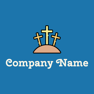 Good friday logo on a Denim background - Religious