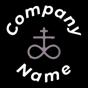 Demonic symbols logo on a Black background - Abstrakt