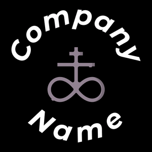 Demonic symbols logo on a Black background - Abstracto