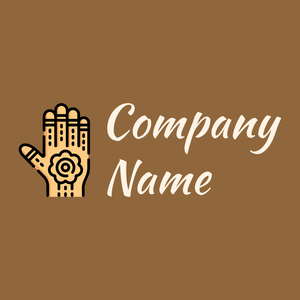 Henna logo on a McKenzie background - Religión
