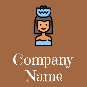 Woman logo on a Sepia background - Voyage & Hotel