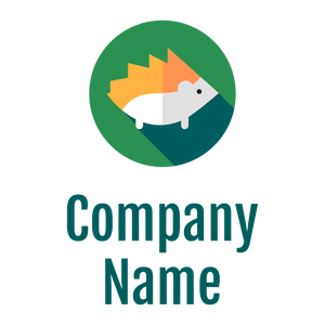 Hedgehog logo on a White background - Animales & Animales de compañía