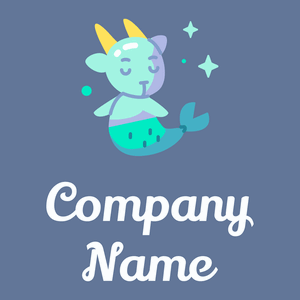 Capricornus logo on a Waikawa Grey background - Abstracto