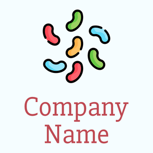 Jelly beans logo on a Azure background - Alimentos & Bebidas