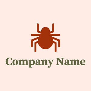 Spider logo on a Misty Rose background - Tiere & Haustiere