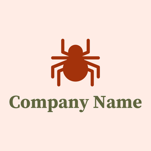 Spider logo on a Misty Rose background - Animais e Pets