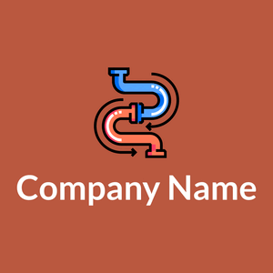 Pipeline logo on a Flame Pea background - Entreprise & Consultant