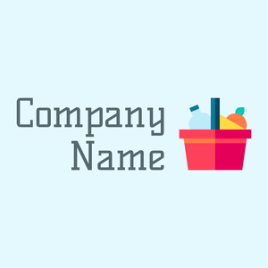 Food delivery logo on a Light Cyan background - Alimentos & Bebidas