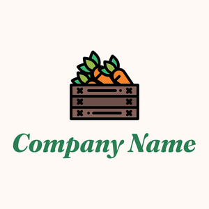 Carrots logo on a Seashell background - Comida & Bebida