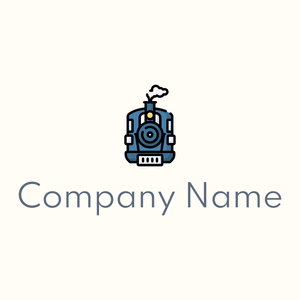Locomotive logo on a Floral White background - Auto & Voertuig