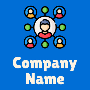 Network logo on a Navy Blue background - Negócios & Consultoria
