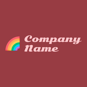 Rainbow logo on a Red background - Comunidad & Sin fines de lucro