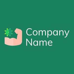 Immune system logo on a Elf Green background - Medical & Farmacia