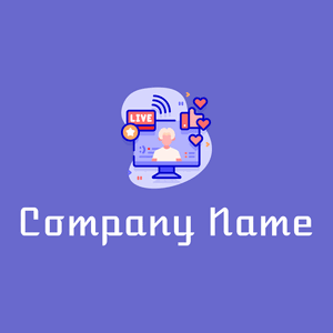 Online Streaming logo on a Slate Blue background - Comunicazioni