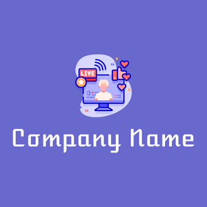 Online Streaming logo on a Slate Blue background - Comunicaciones
