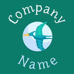 Pterosaur logo on a Deep Sea background - Tiere & Haustiere