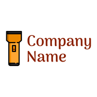 Yellow Flashlight logo on a White background - Construction & Outils