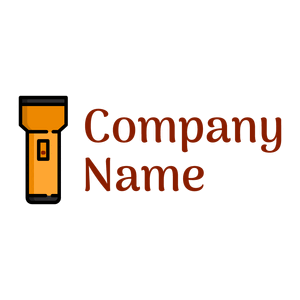 Yellow Flashlight logo on a White background - Construction & Outils