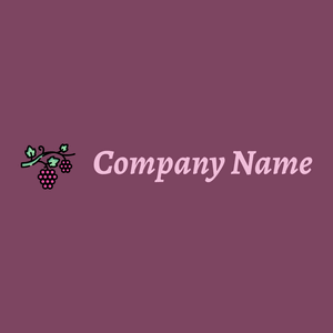 Grapes logo on a Cosmic background - Agricultura