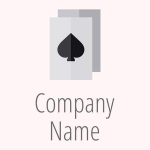 Black Ace of spades on a Snow background