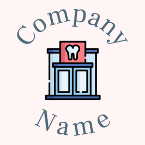 Dental clinic logo on a Snow background - Médicale & Pharmaceutique