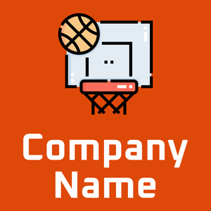 Pattens Blue Basketball on a Persimmon background - Sport