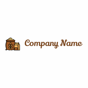 Wheat flour logo on a White background - Comida & Bebida