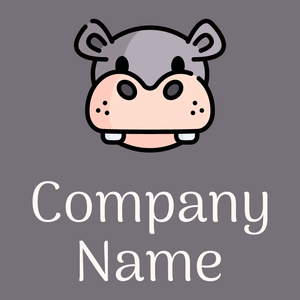 Hippopotamus logo on a Mamba background - Animales & Animales de compañía