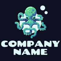Teal octopus logo - Animals & Pets