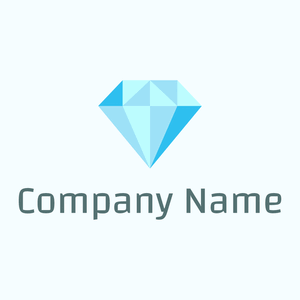 Light Sky Blue Diamond on a Azure background - Moda & Bellezza