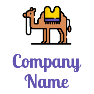 Purple Camel on a White background - Animales & Animales de compañía
